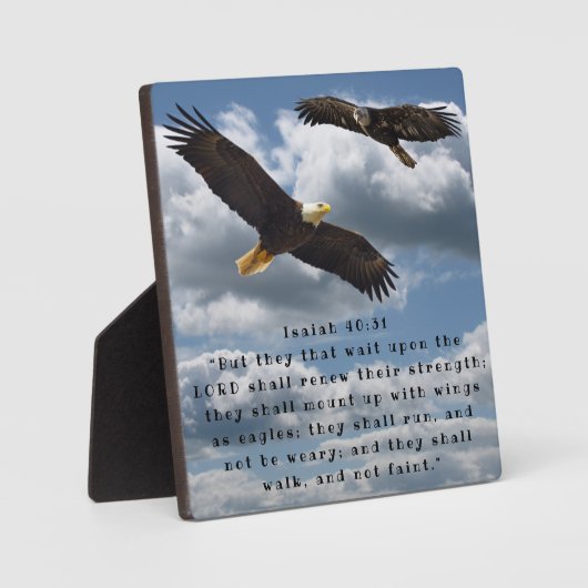 イザヤ40:31 フォトプラーク (正面)