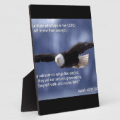 イザヤ40:31 フォトプラーク (側面)