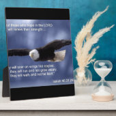 イザヤ40:31 フォトプラーク (側面)