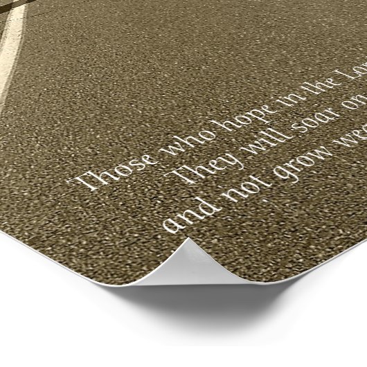 イザヤ40:31 ポスター (角)