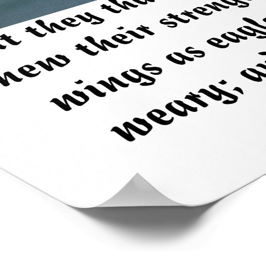 イザヤ40:31 ポスター (角)