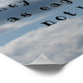 イザヤ40:31 ポスター (角)