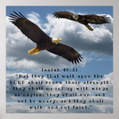 イザヤ40:31 ポスター (正面)