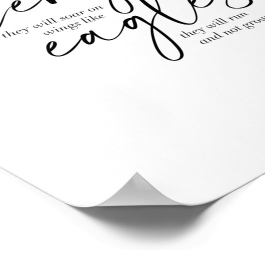 イザヤ40:31 ポスター (角)