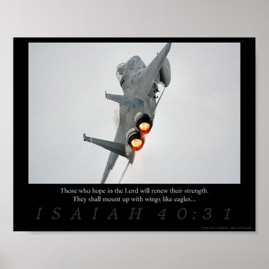イザヤ40:31 ポスター (正面)