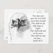 イザヤ40:31 ポストカード (正面/裏面)