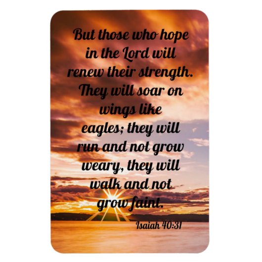 イザヤ40:31 マグネット (縦)
