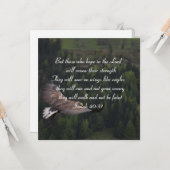 イザヤ40:31 – ワシのように翼の上に舞い上がる  カード (正面/裏面インサイチュ)