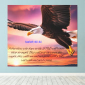 "イザヤ40:31"信仰の力 キャンバスプリント (インサイチュ (ウッドフロア))