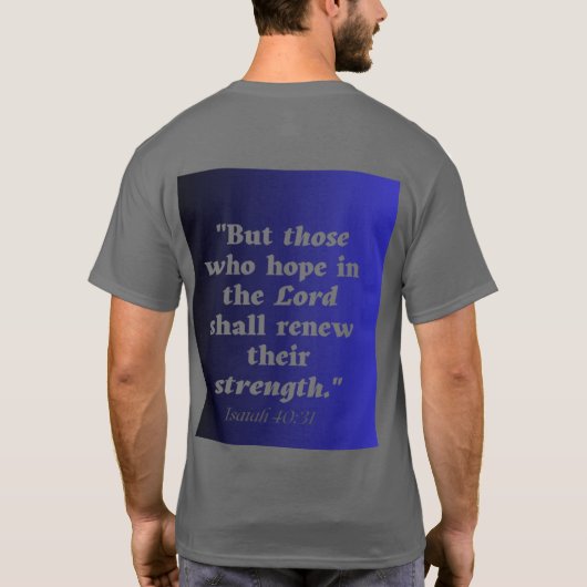 イザヤ40:31 000555 Tシャツ (裏面)