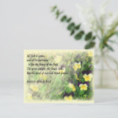 イザヤ40:6...8葉書 ポストカード (スタンド正面)