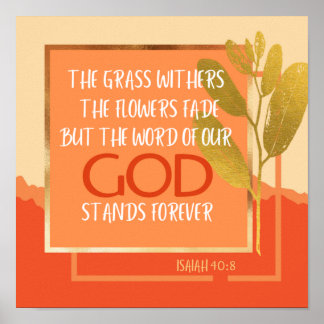 イザヤ40:8ポスター ポスター