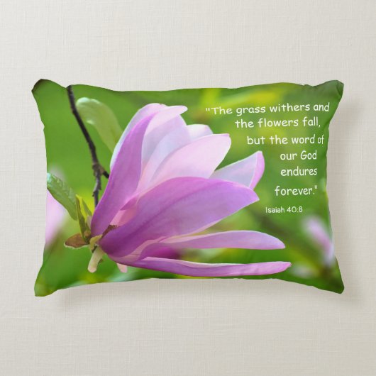 イザヤ40:8ランバーアクセント枕 アクセントクッション (正面)