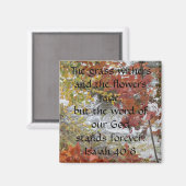 イザヤ40:8磁石 マグネット (正面/裏面)