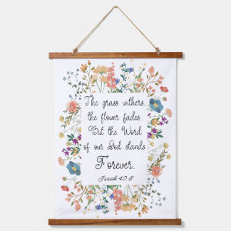 イザヤ40:8神の言葉は永遠に立つ 吊り下げ型タペストリー