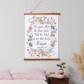 イザヤ40:8神の言葉は永遠に立つ 吊り下げ型タペストリー (寝室)