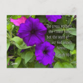 イザヤ40:8 – はがき (正面)