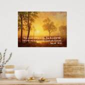 イザヤ40:8,アルバート・ビエルシュタット ポスター (キッチン)