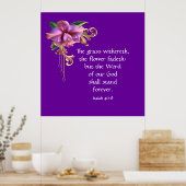 イザヤ40:8 ポスター (キッチン)