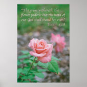 イザヤ40:8 ポスター (正面)