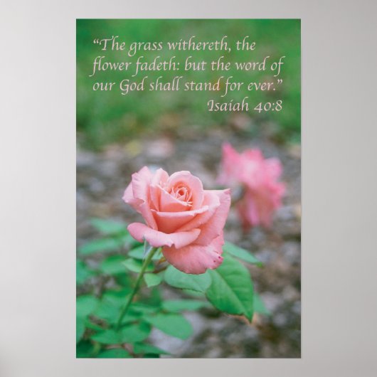 イザヤ40:8 ポスター (正面)