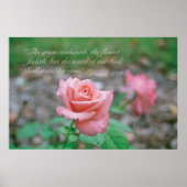 イザヤ40:8 ポスター (正面)