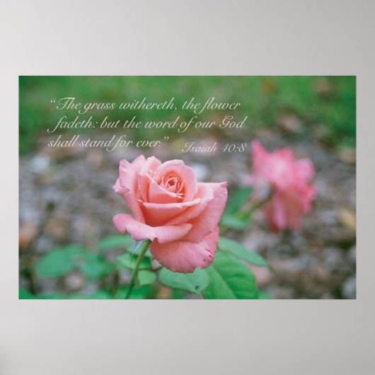 イザヤ40:8 ポスター (正面)