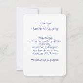 イザヤ41時10分聖なる書物、 経典葬感謝してい感謝していカスタム式 サンキューカード (裏面)