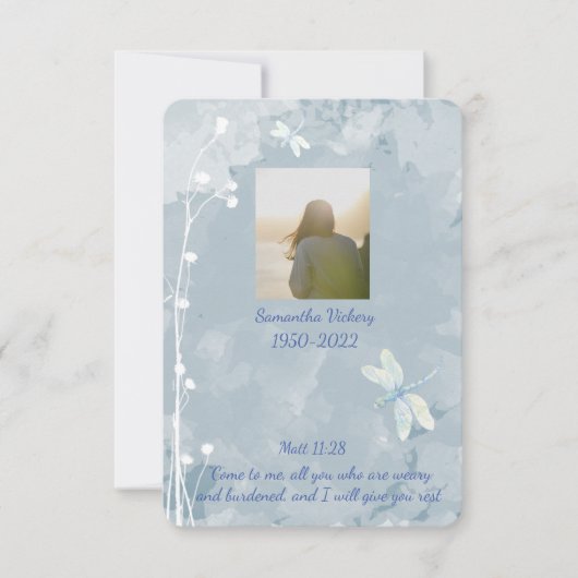 イザヤ41時10分聖なる書物、 経典葬感謝してい感謝していカスタム式 サンキューカード (正面)