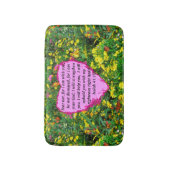 イザヤ41:10ワイルドフラワー写真デザイン バスマット (正面縦)