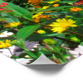 イザヤ41:10ワイルドフラワー写真デザイン ポスター (角)