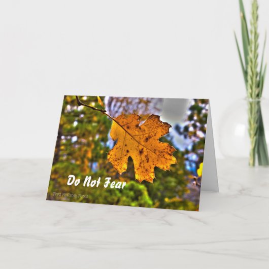 イザヤ41:10勇気付けられる カード (正面)