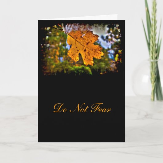 イザヤ41:10勇気付けられる カード (正面)