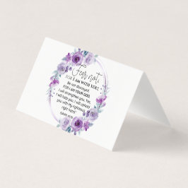 イザヤ41:10恐怖ではなく紫のフローラ聖なる書物、 経典