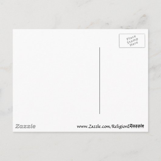 イザヤ41:10滝 ポストカード (裏面)