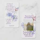 イザヤ41:10聖なる書物、 経典メモリカード 名刺 (正面/裏面)