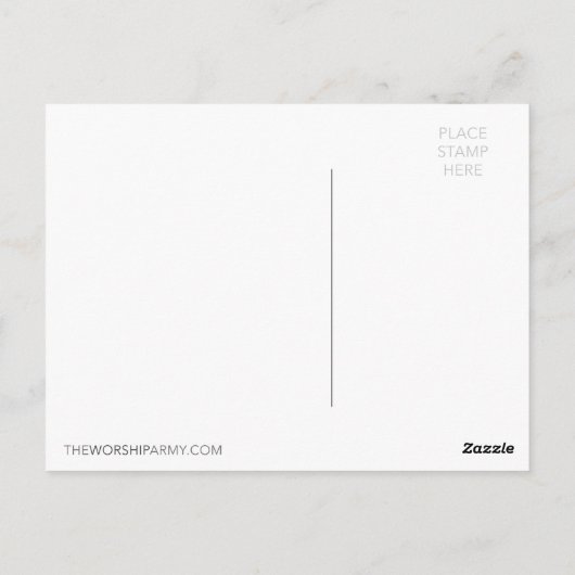 イザヤ41-10聖書のインスピレーション引用文 ポストカード (裏面)