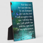 イザヤ41:10 フォトプラーク (側面)