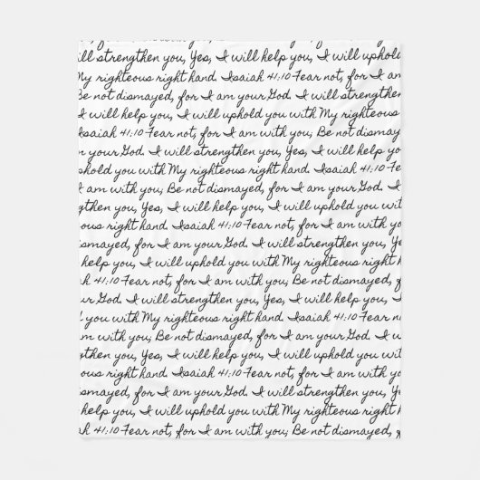 イザヤ41:10 フリースブランケット (正面)