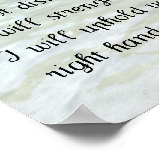 イザヤ41:10 ポスター (角)