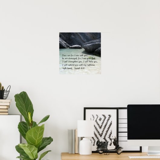 イザヤ41:10 ポスター (ホームオフィス)