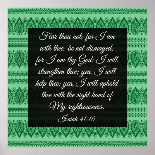 イザヤ41:10 ポスター (正面)