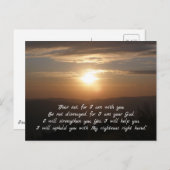 イザヤ41;10 |感動的 ポストカード (正面/裏面)