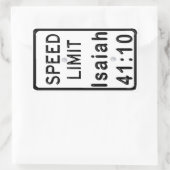 イザヤ41:10 長方形シール (バッグ)