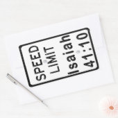 イザヤ41:10 長方形シール (封筒)