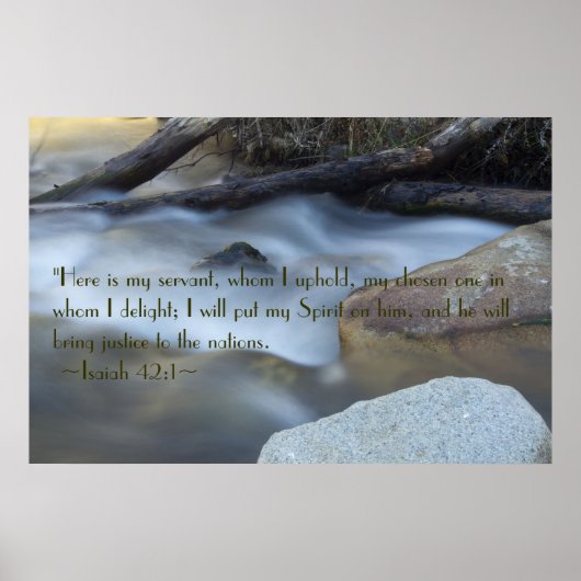 イザヤ42:1ポスター ポスター (正面)