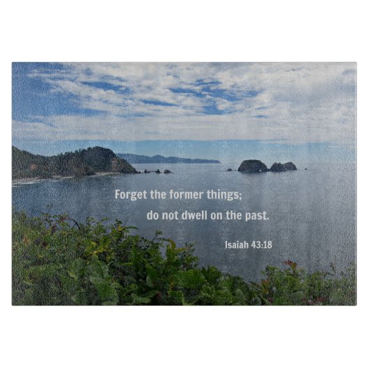 イザヤ43忘れ時18分前の事は；しない… カッティングボード (正面)