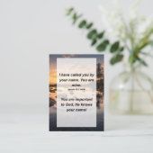 イザヤ43:1わたしは、あなたがたの名によって呼びかけてきた。お前は エンクロージャーカード (スタンド正面)