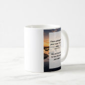 イザヤ43:1わたしは、あなたがたの名によって呼びかけてきた。お前は コーヒーマグカップ (正面右)