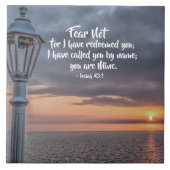 イザヤ43"1私はあなたを名前で呼んだ私は私のものだ タイル (正面)